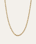Load image into Gallery viewer, 4MM WIDE 16" ITALIAN CHAIN LINK NECKLACE - 14K YELLOW GOLD