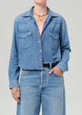 Load image into Gallery viewer, CROPPED WESTERN SHIRT