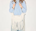 Load image into Gallery viewer, ERIKA CRESCENT FRINGE BAG