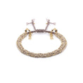 Load image into Gallery viewer, NO. 183 GOLD GREY BRAIDED BRACELET