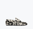 Load image into Gallery viewer, SYDNEY RUCHED PENNY LOAFER IN B&W COW HAIRCALF