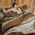 Load image into Gallery viewer, THE HIGHLAND STRIPE COVERLET