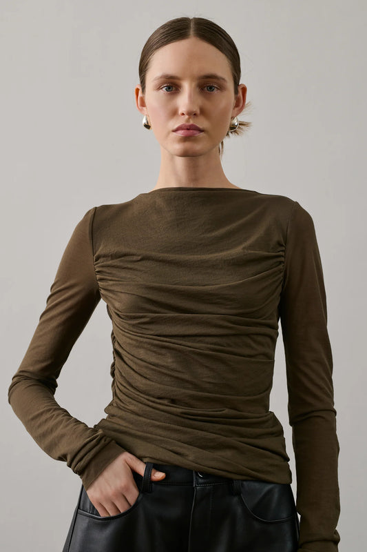 GAIA TOP MARRON
