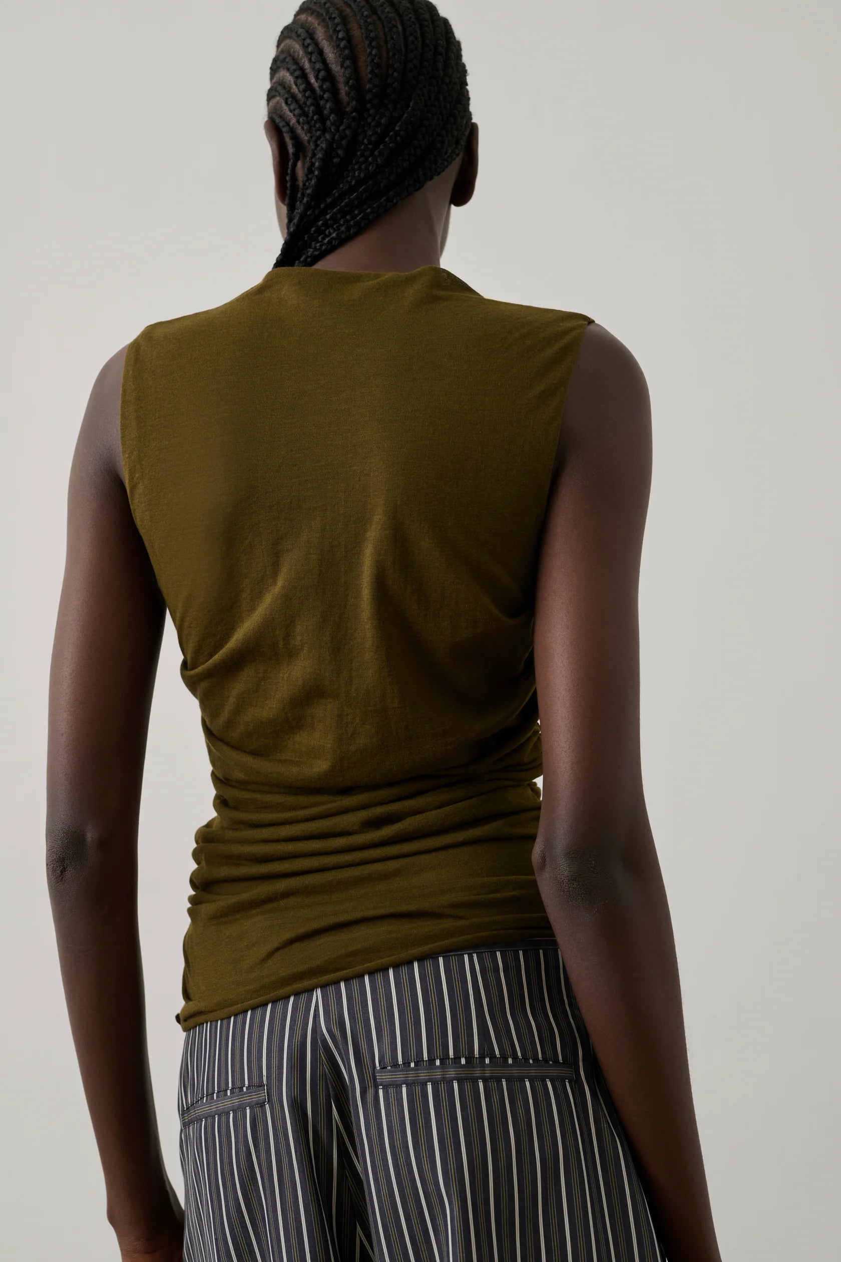 IRINA DRAPED COTTON TOP