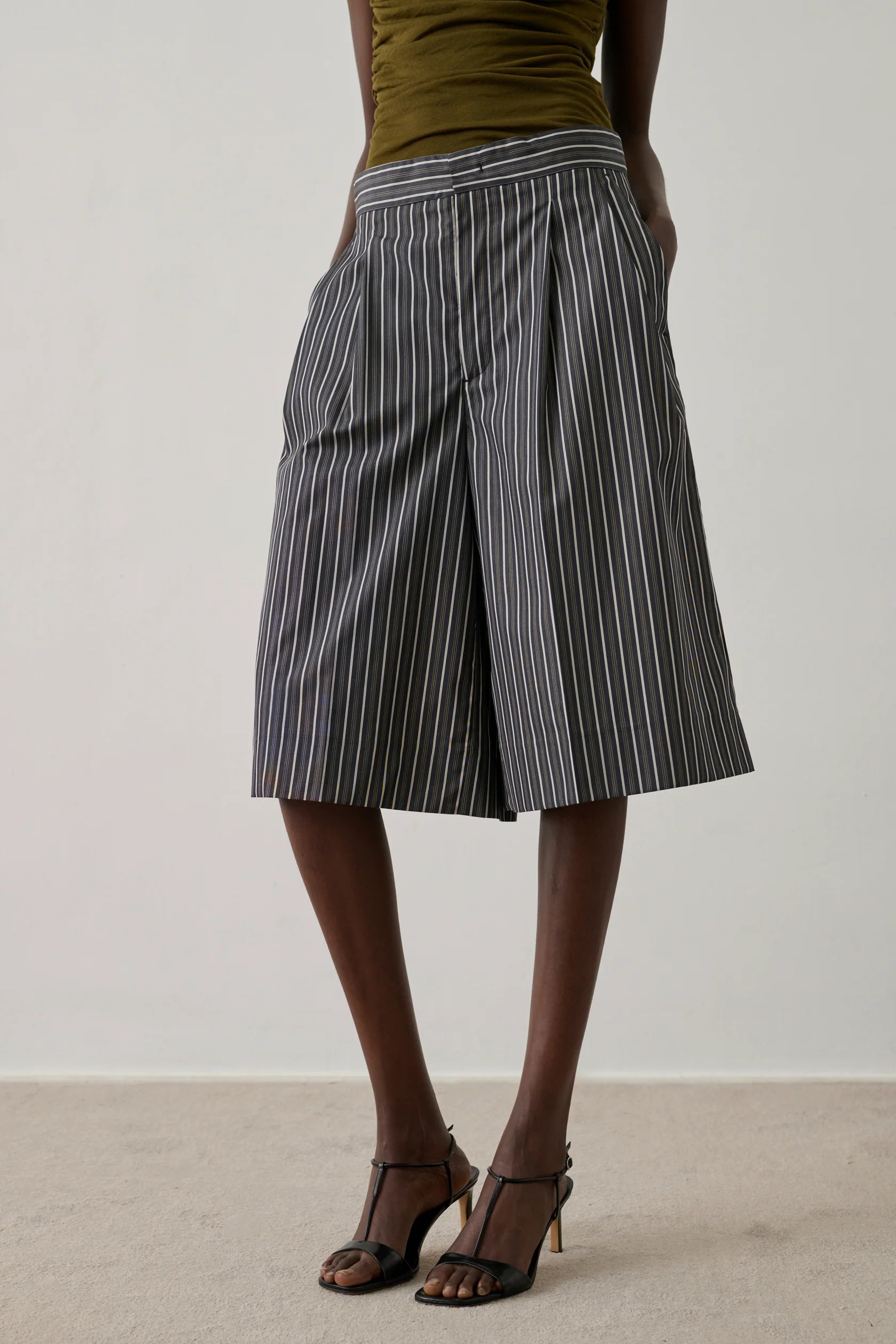 HENNA POPLIN BERMUDA SHORTS