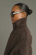 Load image into Gallery viewer, JULES LOW-BELTED BRUSHED WOOL COAT
