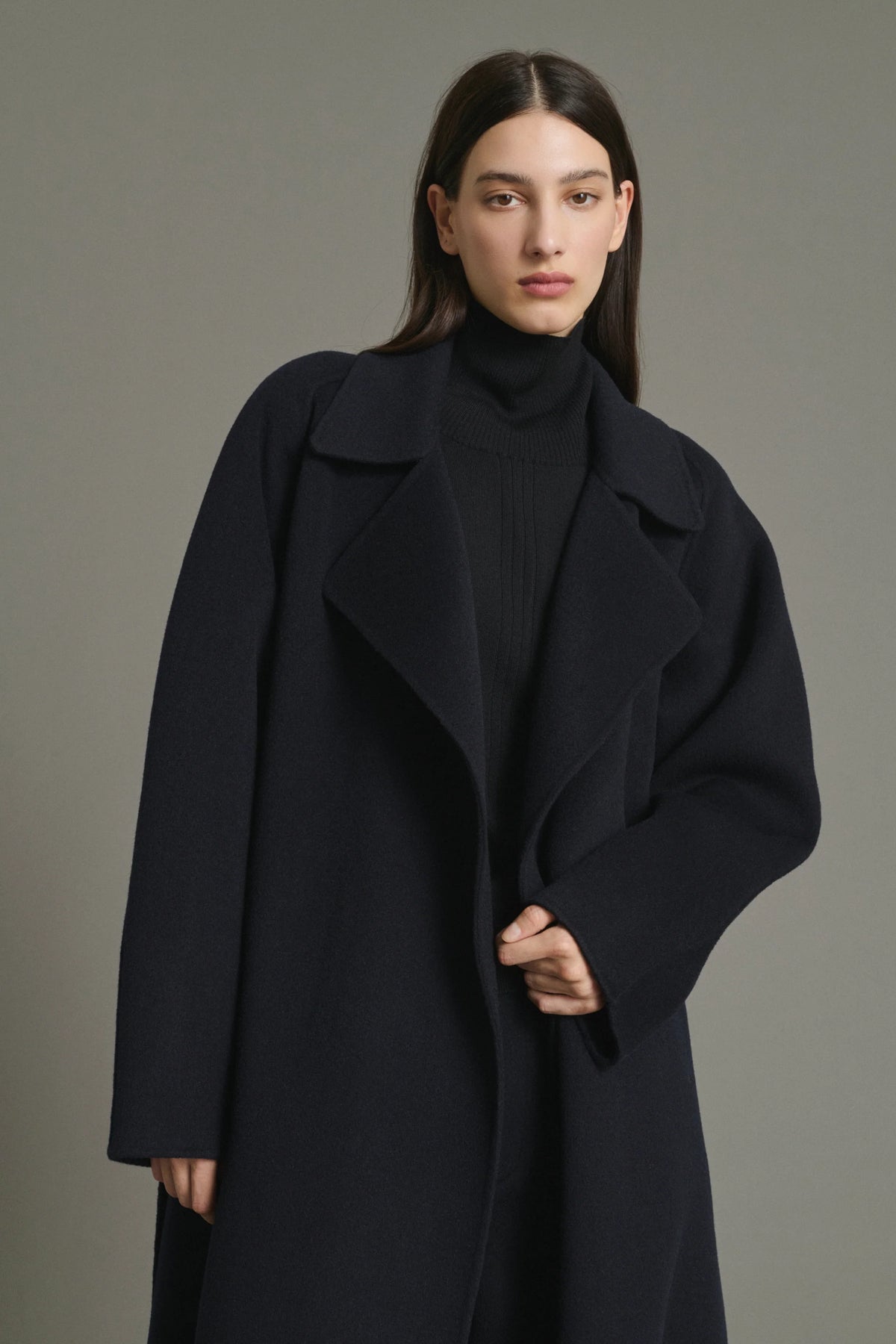 HARVARD WOOL WRAP COAT