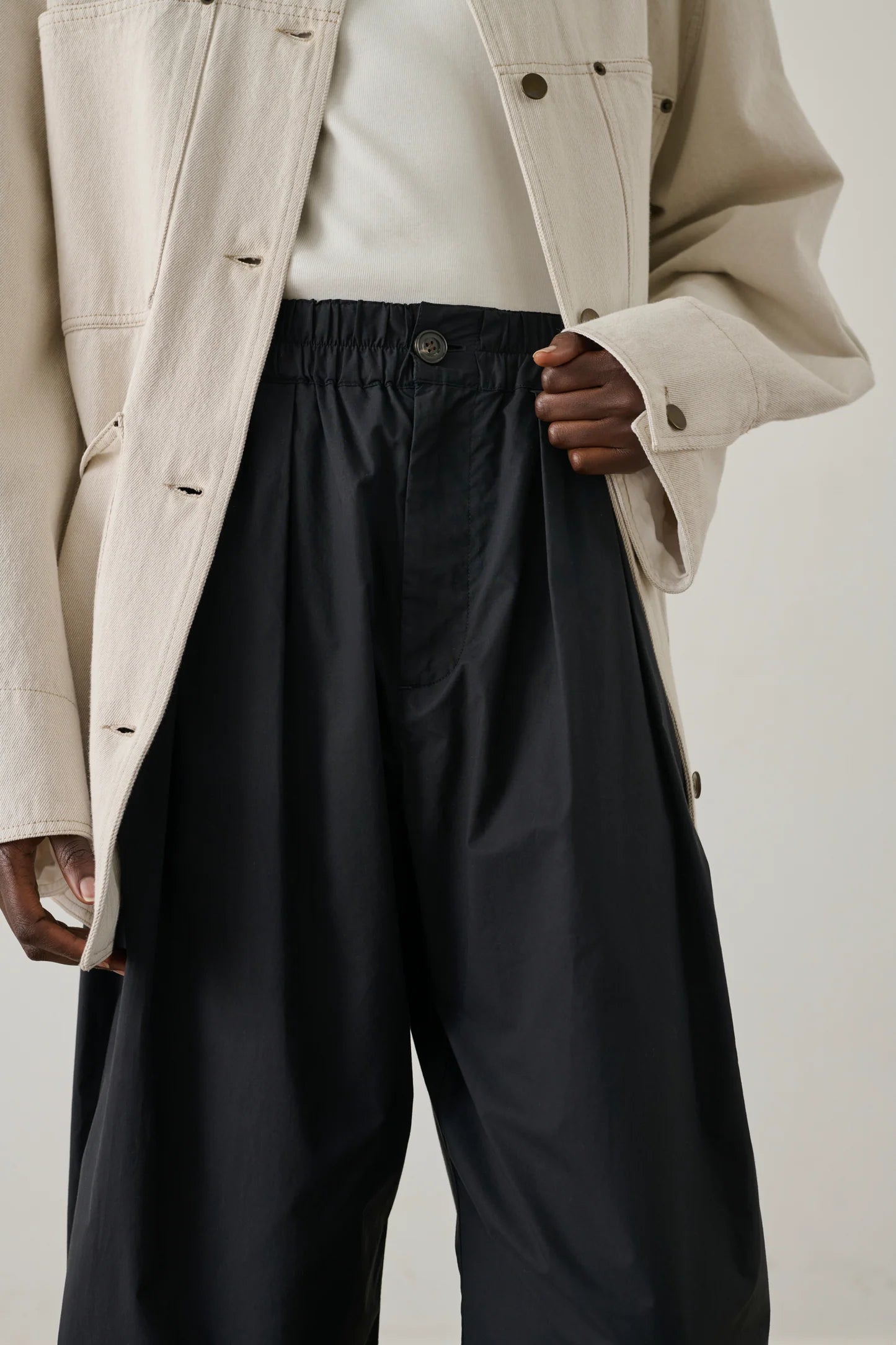 VERNON POPLIN TROUSERS