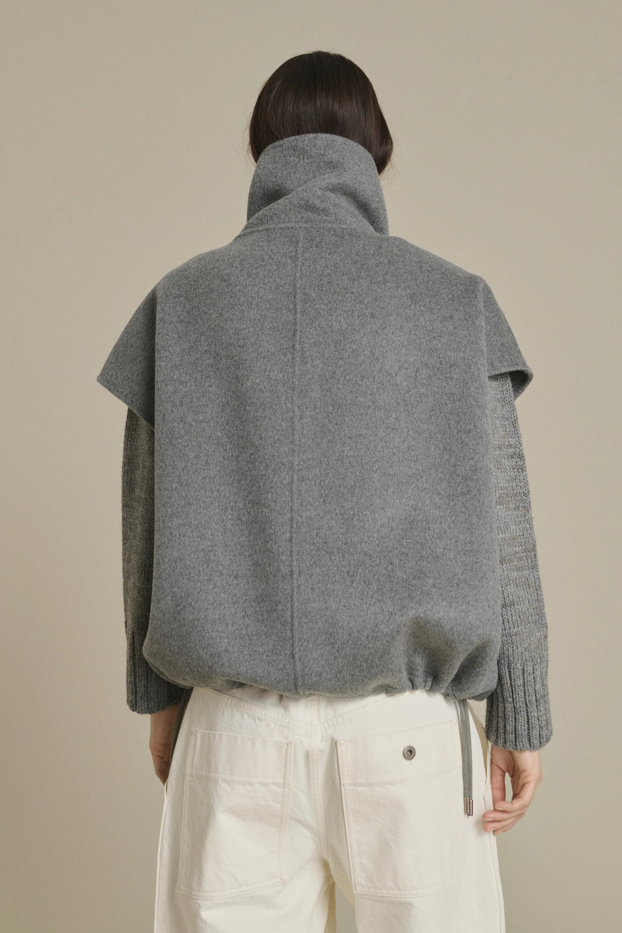 JUNO SLEEVELESS WOOL JACKET