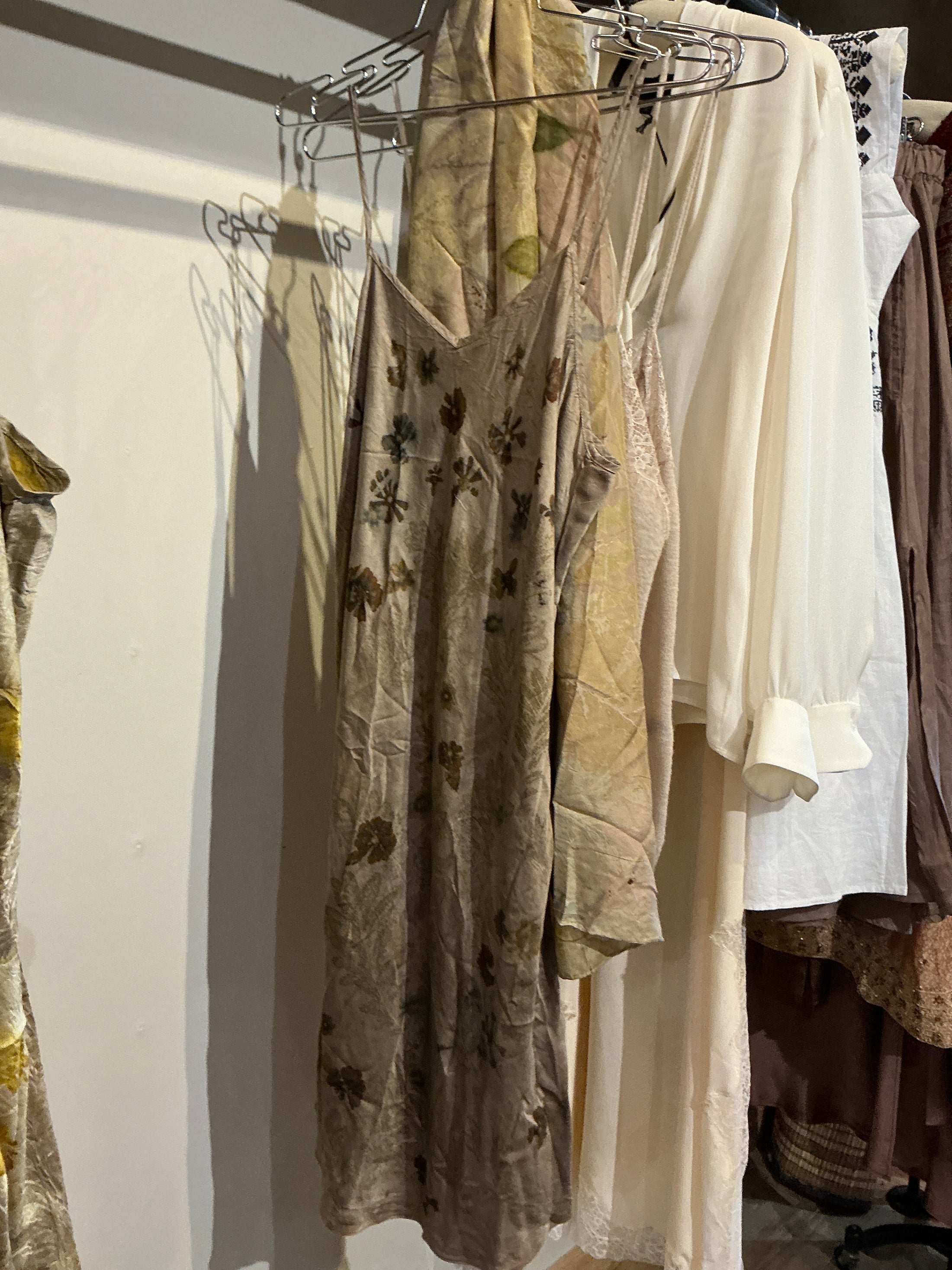 BOTANICALLY DYED SILK SLIP DRESS