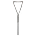 Load image into Gallery viewer, 1C003 MULTI TWIST LARIAT WHITE BRONZE LONG NECKLACE
