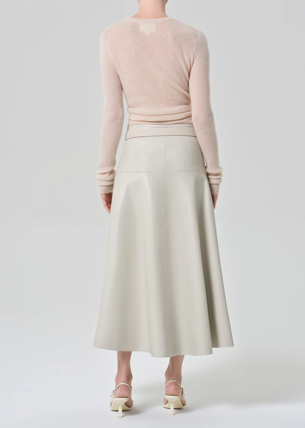 VITA MAXI LEATHER SKIRT