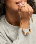 Load image into Gallery viewer, 4MM WIDE 16" ITALIAN CHAIN LINK NECKLACE - 14K YELLOW GOLD
