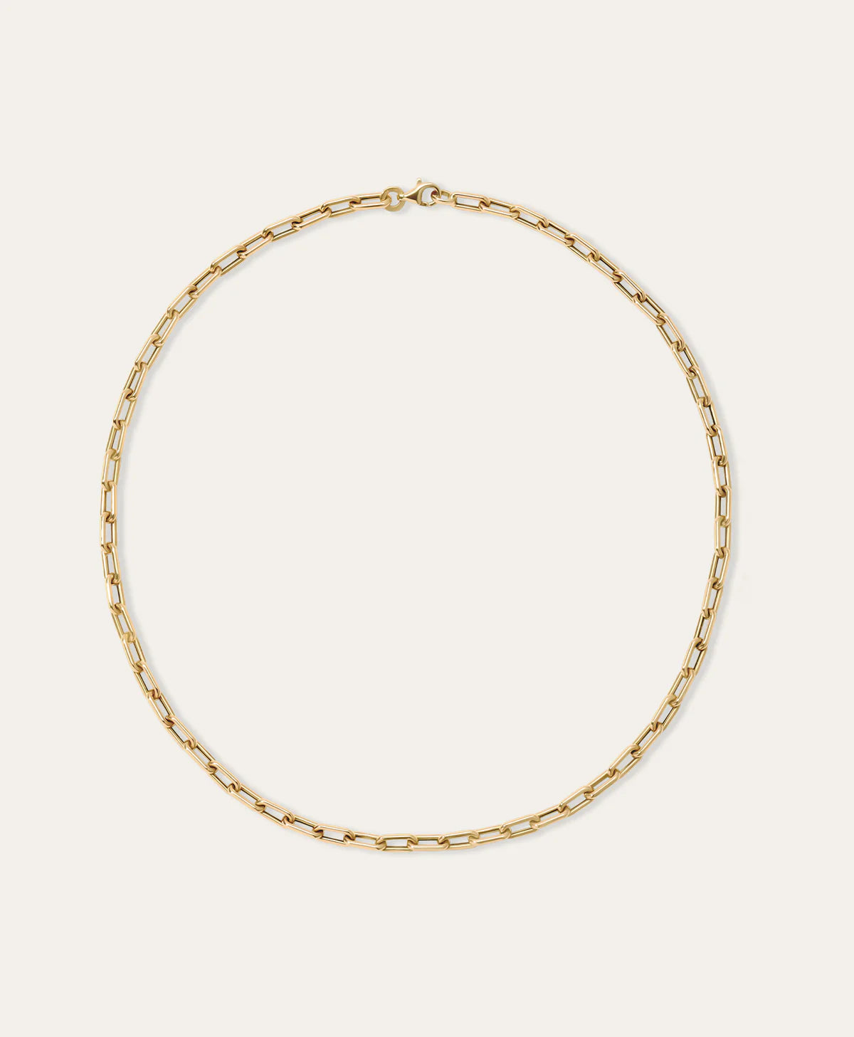 4MM WIDE 20" ITALIAN CHAIN LINK NECKLACE