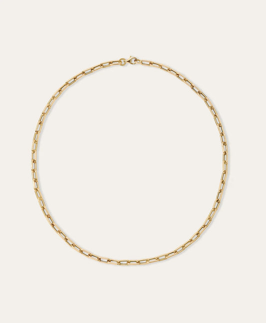4MM WIDE 20" ITALIAN CHAIN LINK NECKLACE