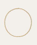 Load image into Gallery viewer, 4MM WIDE 16" ITALIAN CHAIN LINK NECKLACE - 14K YELLOW GOLD
