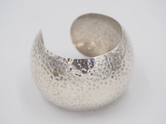 STERLING SILVER HAMMERED CUFF