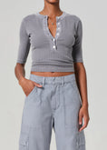 Load image into Gallery viewer, NALI SHORT SLEEVE HENLEY
