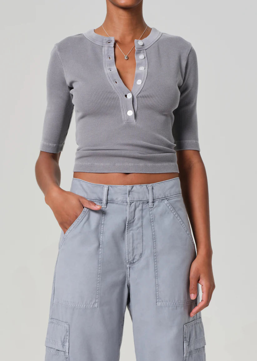 NALI SHORT SLEEVE HENLEY