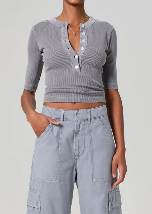 NALI SHORT SLEEVE HENLEY