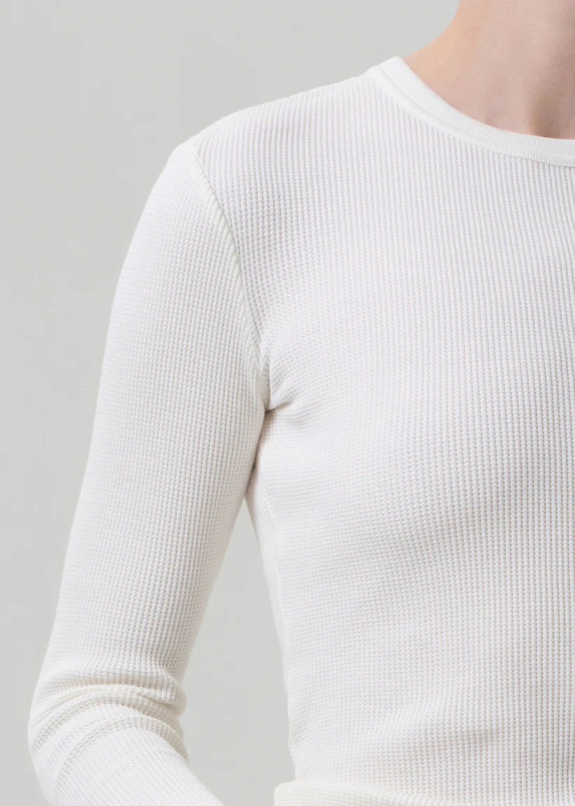 PILAR WAFFLE CREWNECK