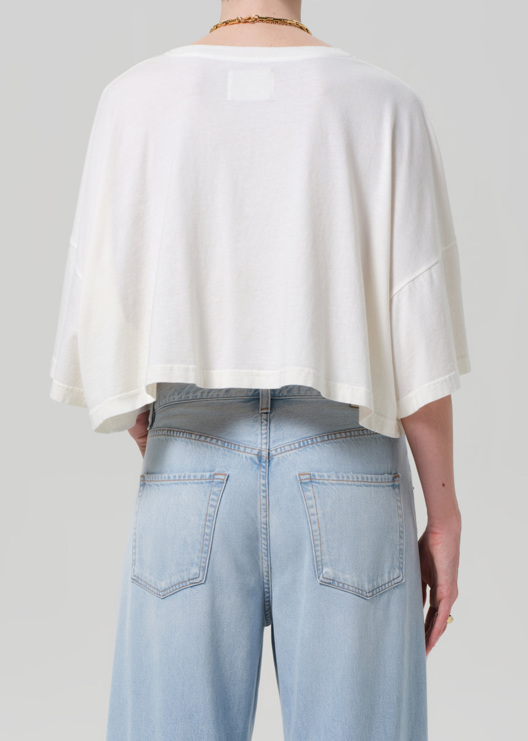 CROP CAPE TEE