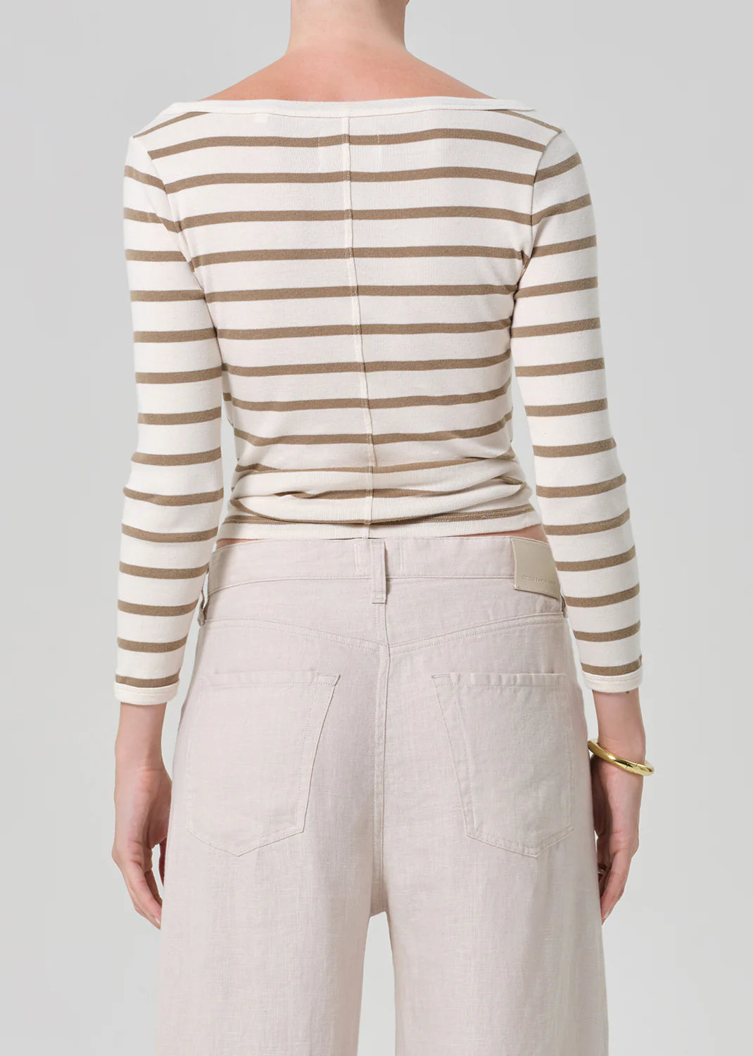 BOAT NECK SLIM TEE