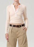 Load image into Gallery viewer, DREA WAFFLE HENLEY
