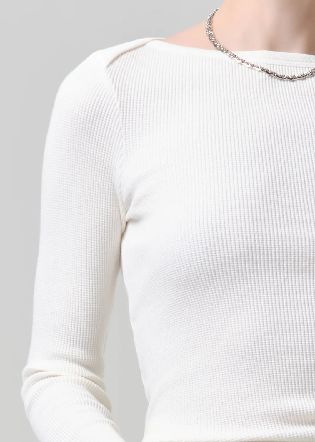 LONG SLEEVE BABY WAFFLE TEE