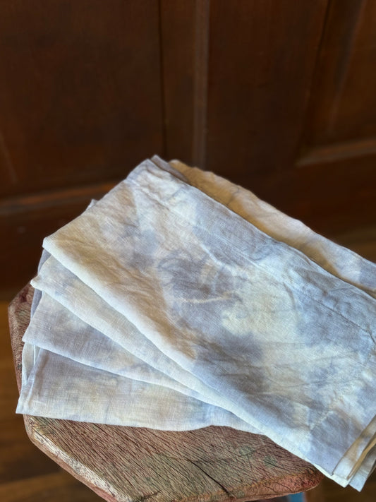 HAND DYED LINEN NAPKINS Set of 4