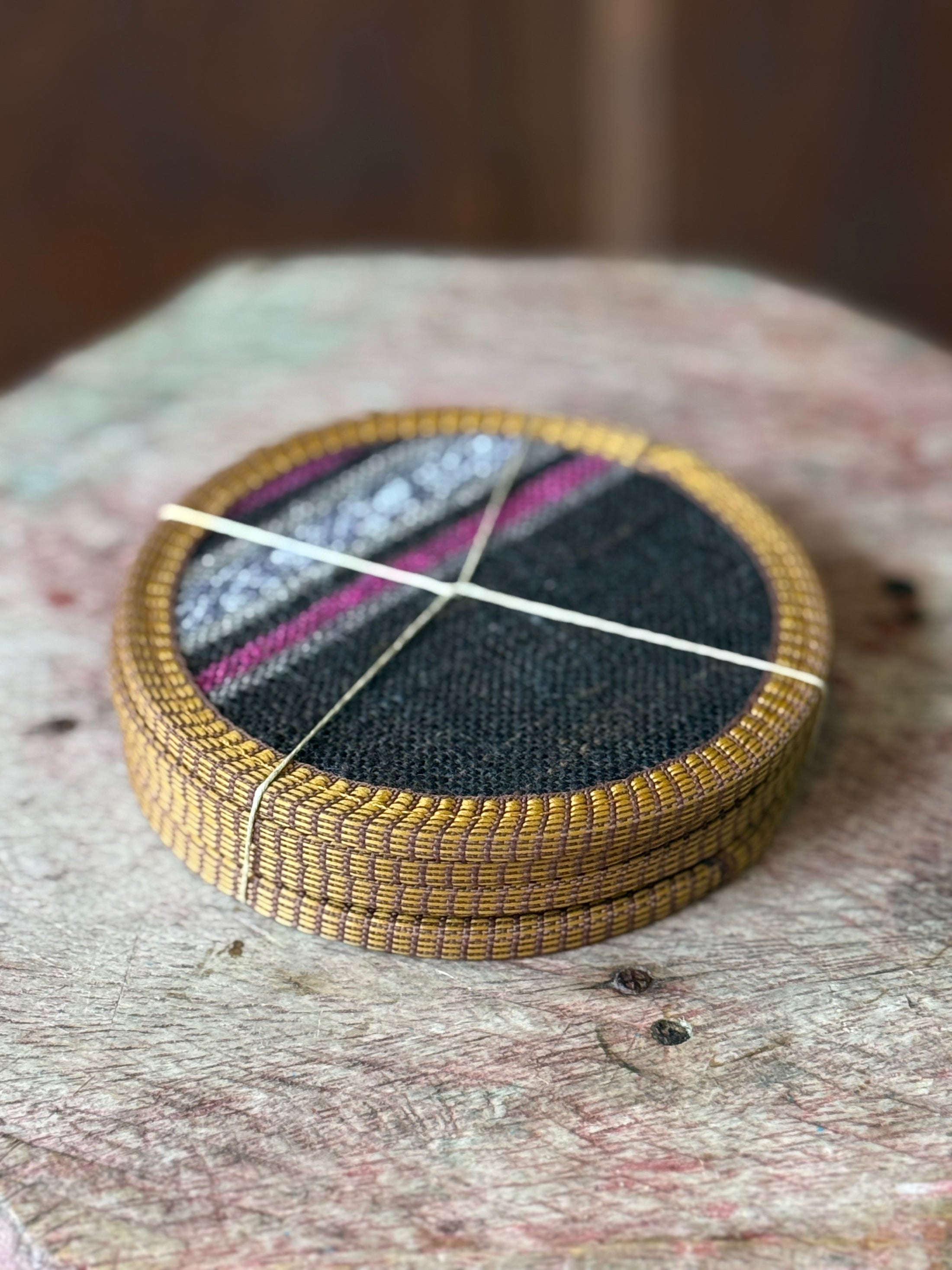 HEMP COASTERS - SET OF 4