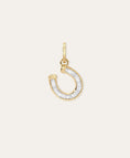 Load image into Gallery viewer, BAGUETTE HORSESHOE HINGED CHARM
