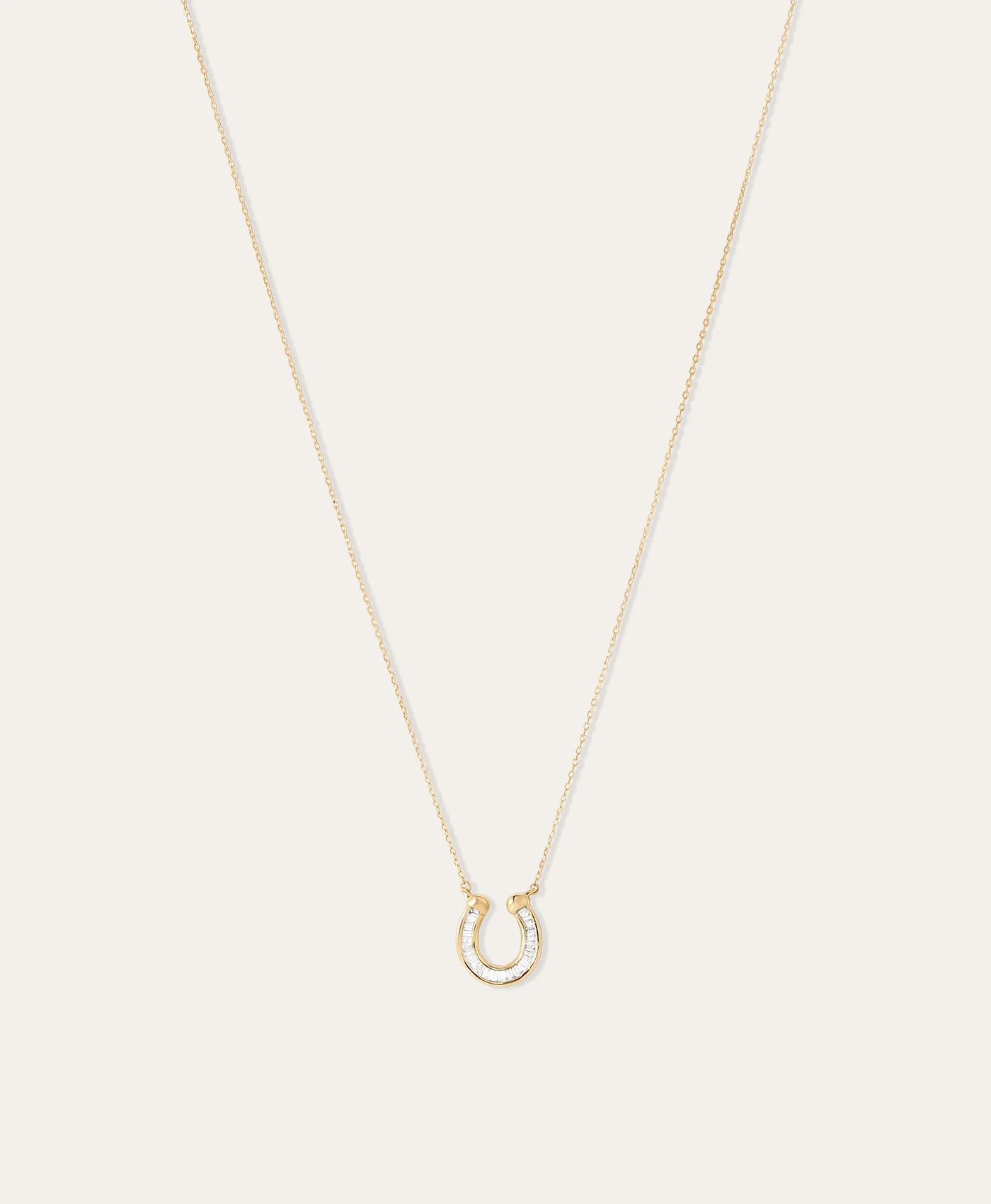 BAGUETTE HORSESHOE NECKLACE