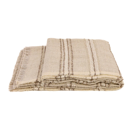 BECKER THROW 71 X 53 NATURAL + CREAM (#11)