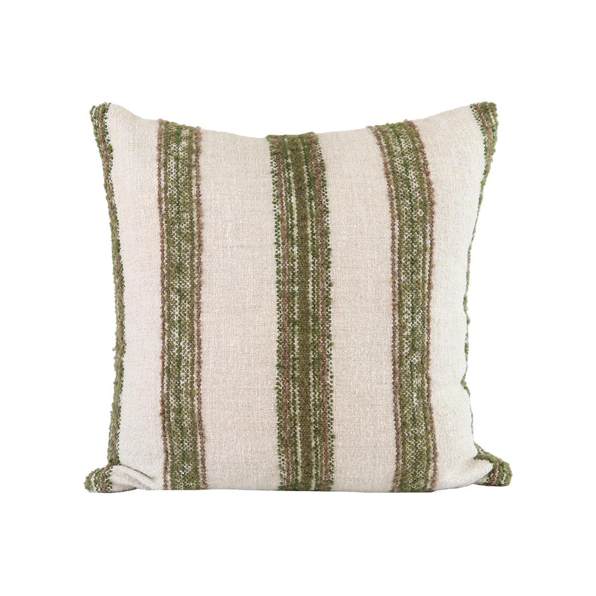 BECKER PILLOW 23 X 23 NATURAL + OLIVE (#57)
