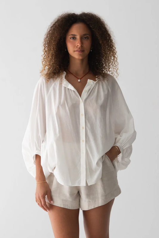 THALIA COTTON VOILE SHIRT