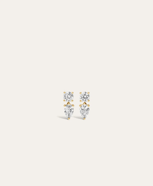DIAMOND PEAR DROP EARRINGS
