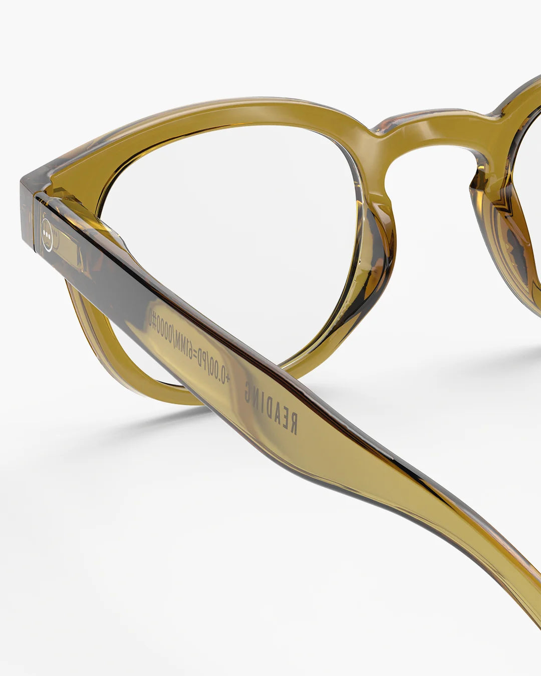 READING #C GLASSES IN GOLDEN GREEN