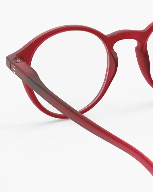 READING #D GLASSES IN CHERRY RED