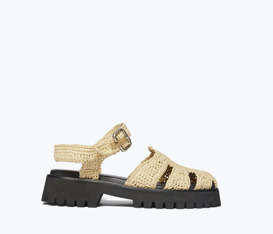 SAMMY SANDAL NAT RAFFIA