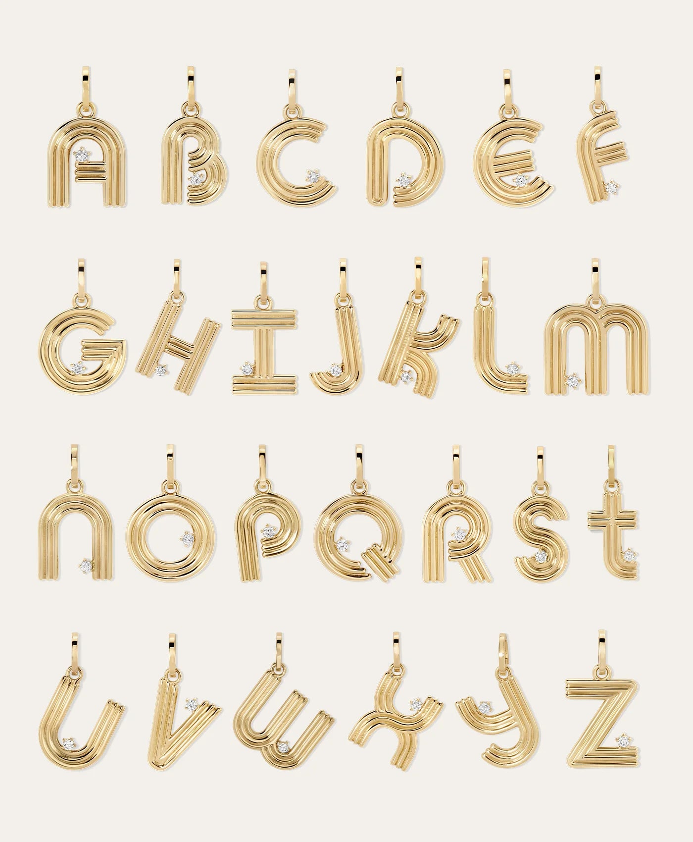 INITIAL HINGED CHARM-14K LETTER A