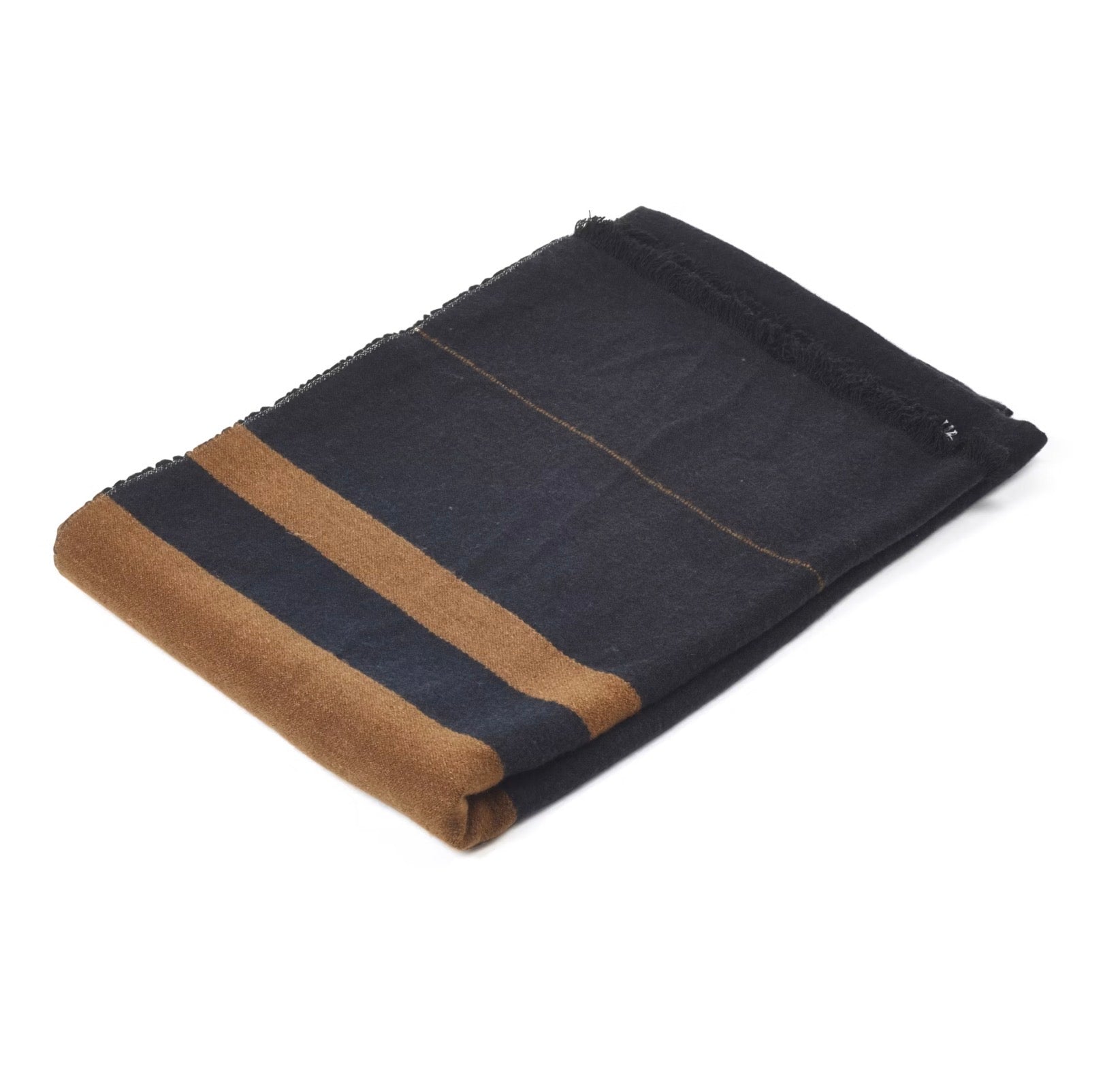 LIBECO OSCAR BLACK STRIPE THROW