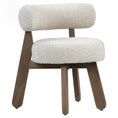 Load image into Gallery viewer, GASTON DINING BACK CHAIR - WALNUT/ECRU
