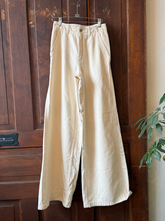 TALLY TROUSER MILK XS