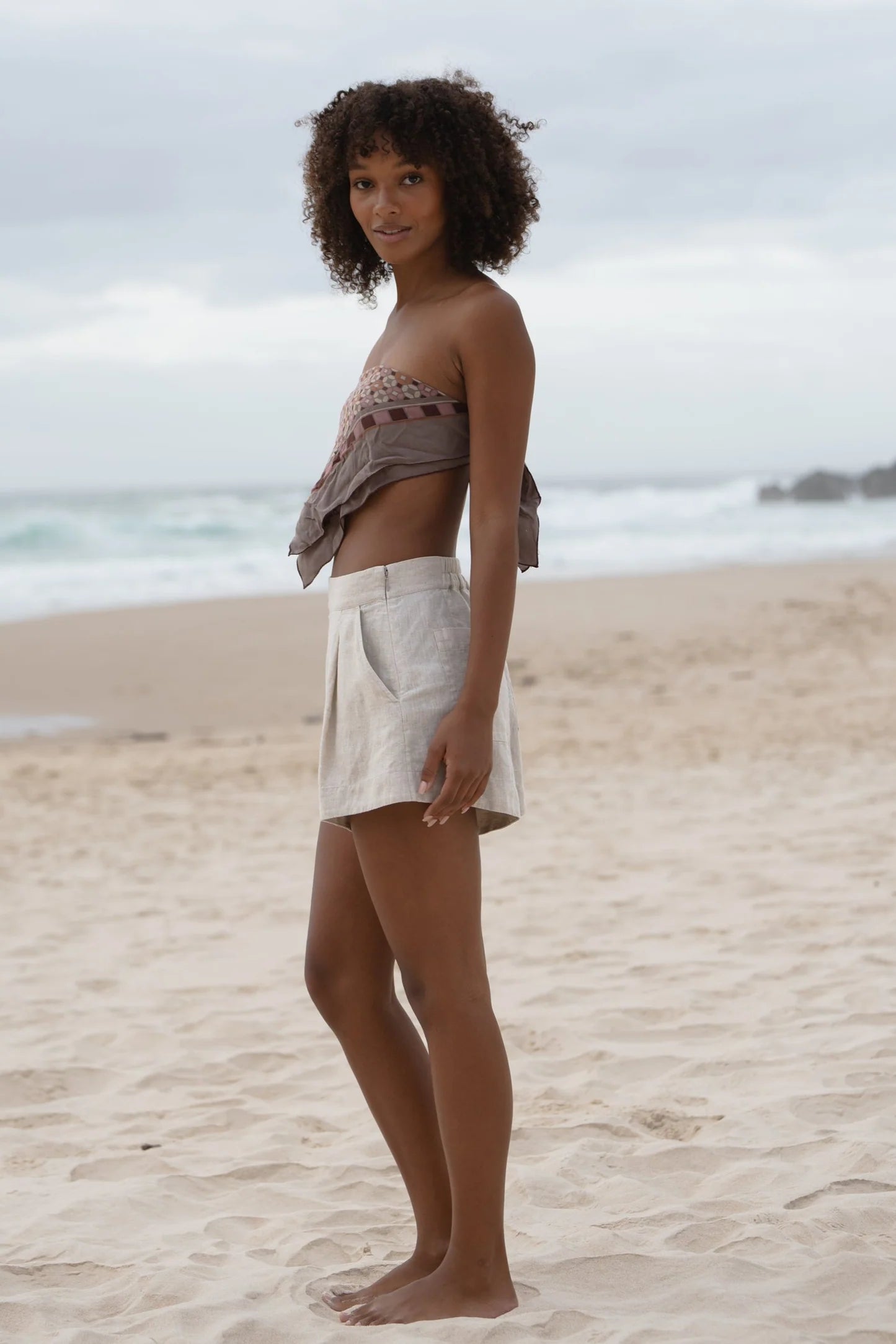GAIA LINEN SHORTS