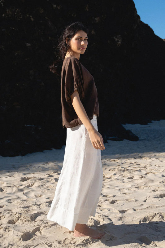 TINA LINEN TOP
