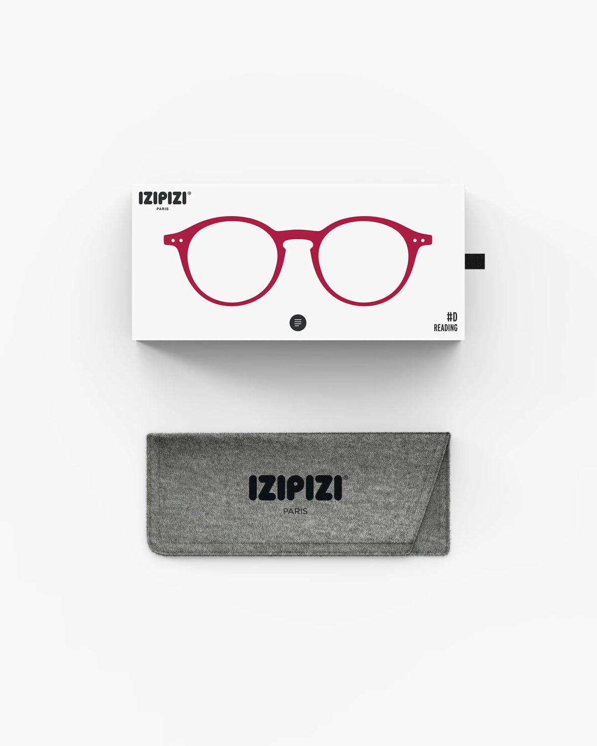 READING #D GLASSES IN CHERRY RED