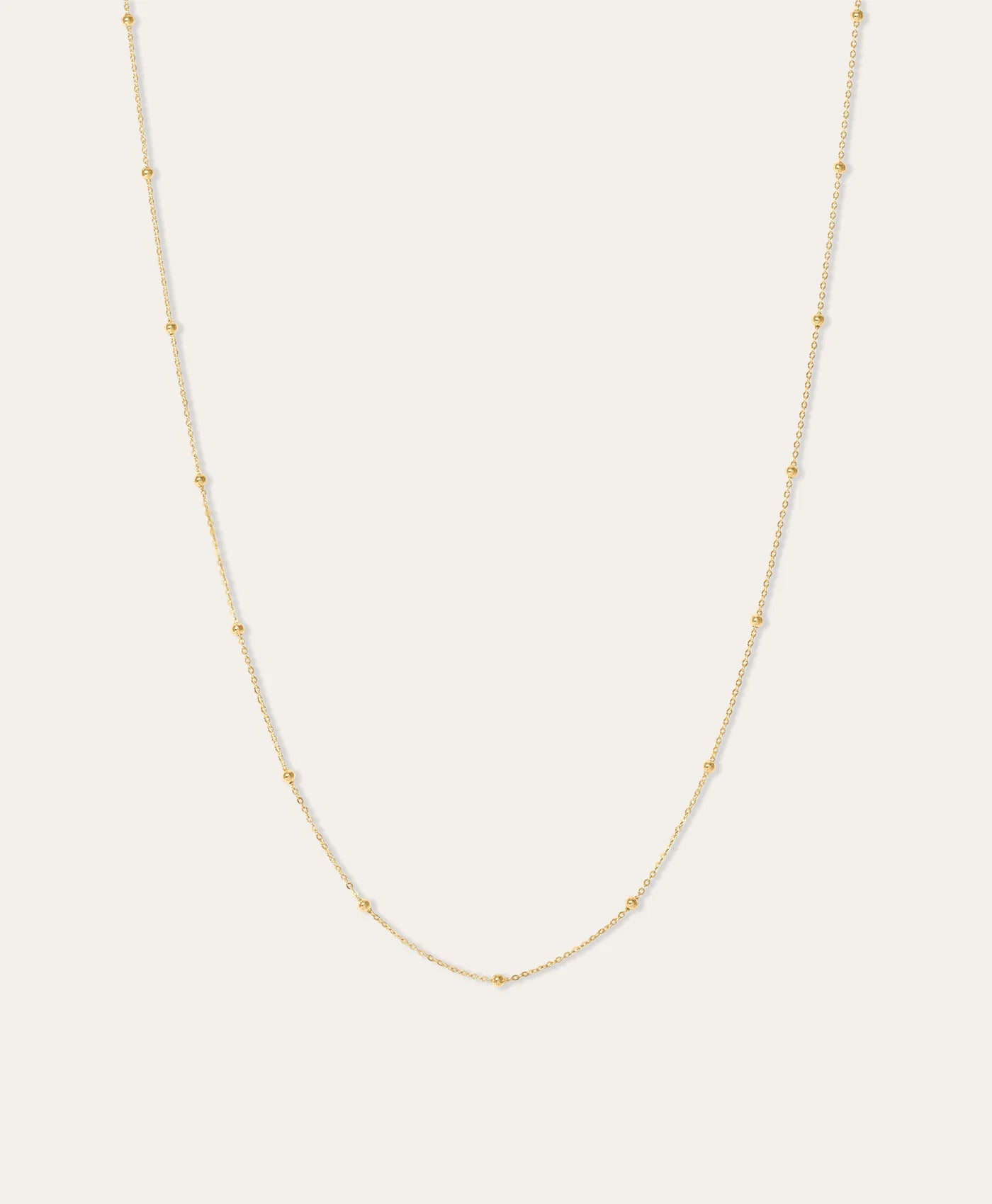 SATURN CHAIN NECKLACE 18" - 14K YELLOW GOLD