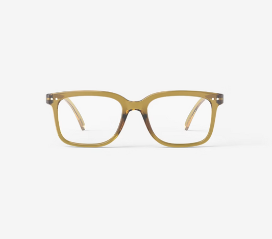 #L READING GLASSES  GOLDEN GREEN