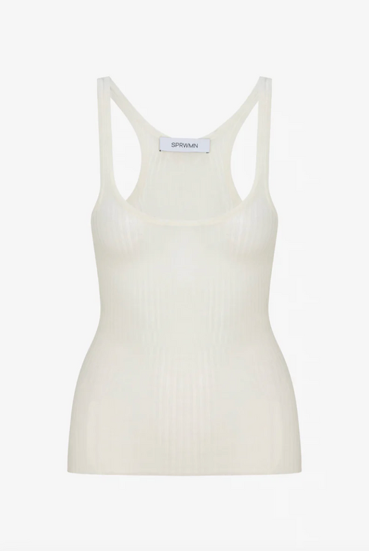 TISSUE SCOOP NECK TANK